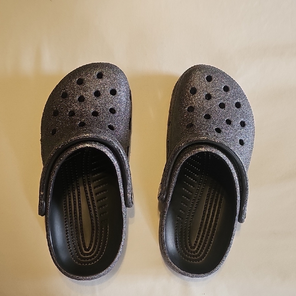 Grey Sparle CROCS Slip-On Shoes